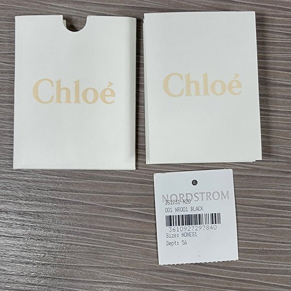 Chloe Faye Leather & Suede Shoulder Bag Black  M - Picture 12 of 12